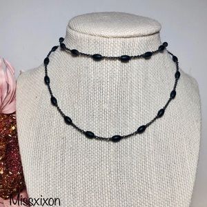 David Yurman Metallic Blackened Sterling Silver & Onyx Necklace